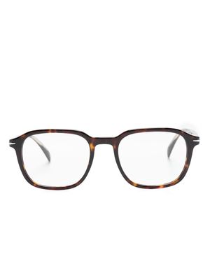 Eyewear by David Beckham DB 1084 square-frame glasses - Brown