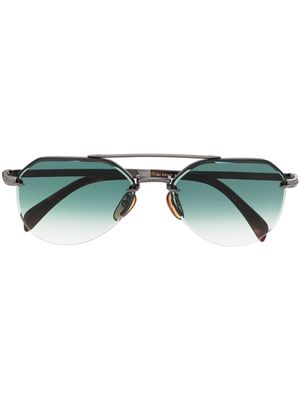 Eyewear by David Beckham DB 1090/G/S pilot-frame sunglasses - Green