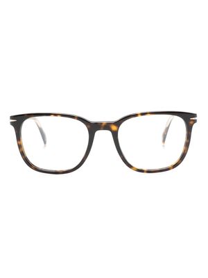 Eyewear by David Beckham DB 1107 square-frame glasses - Brown