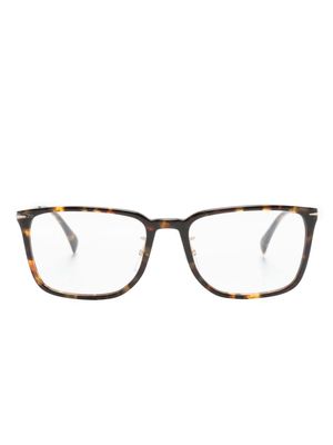 Eyewear by David Beckham DB 1110 rectangle-frame glasses - Brown