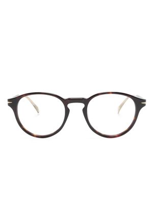 Eyewear by David Beckham DB 1122 round-frame glasses - Brown