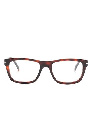Eyewear by David Beckham DB 7011 rectangle-frame glasses - Red