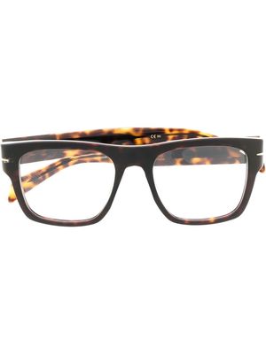 Eyewear by David Beckham DB7020 square-frame glasses - Brown
