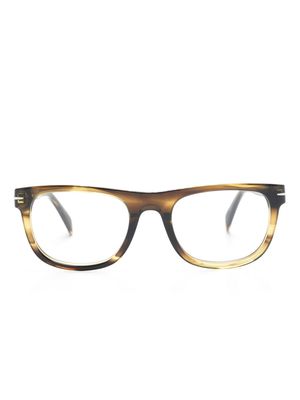 Eyewear by David Beckham faded-effect rectangle-frame glasses - Green