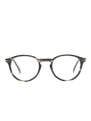 Eyewear by David Beckham faded-effect round-frame glasses - Grey