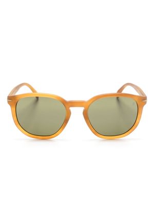 Eyewear by David Beckham lens-decal round-frame sunglasses - Neutrals