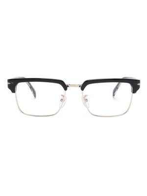 Eyewear by David Beckham polished-effect square-frame glasses - Black
