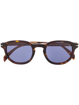 Eyewear by David Beckham rectangular frame tortoiseshell sunglasses - Brown