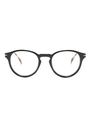 Eyewear by David Beckham tortoiseshell-arms round-frame glasses - Black
