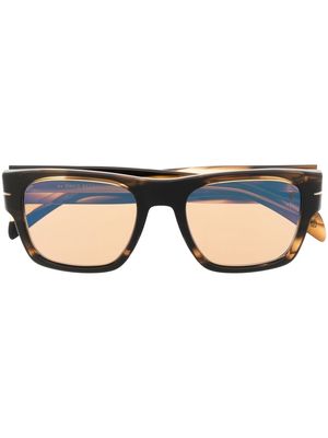 Eyewear by David Beckham tortoiseshell-effect square-frame sunglasses - Brown