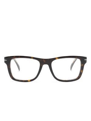 Eyewear by David Beckham tortoiseshell wayfarer-frame glasses - Brown