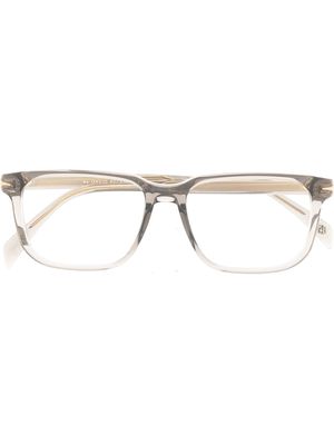 Eyewear by David Beckham transparent rectangle-frame glasses - Grey