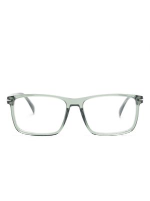 Eyewear by David Beckham transparent square-frame glasses - Green