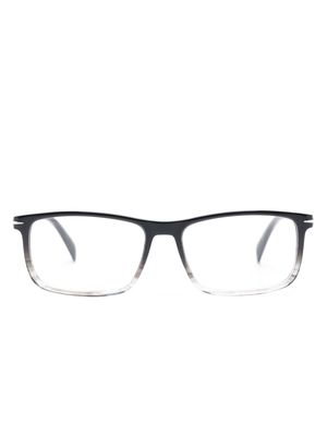 Eyewear by David Beckham two-tone rectangle-frame glasses - Black