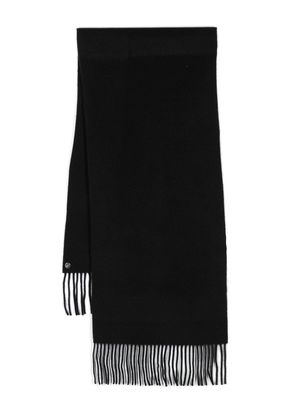 EYTYS frayed-edge wool scarf - Black