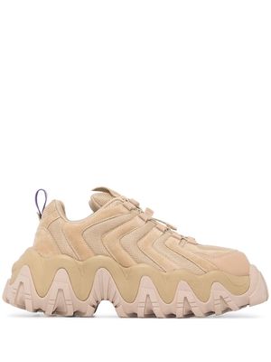 Eytys Halo chunky lace-up shoes - Neutrals