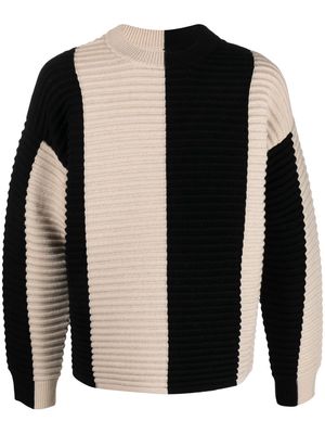 Eytys Horace striped two-tone jumper - Neutrals