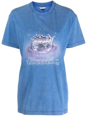 Eytys Jay Splash graphic-print T-shirt - Blue
