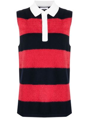 Eytys Pax striped knit vest - Red