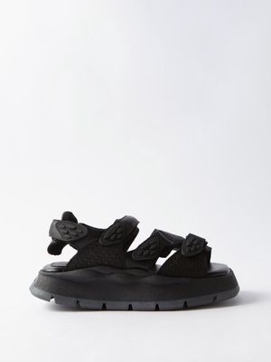 Eytys - Quest Velcro Leather Sandals - Mens - Black