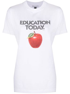 Eytys slogan-print T-shirt - White