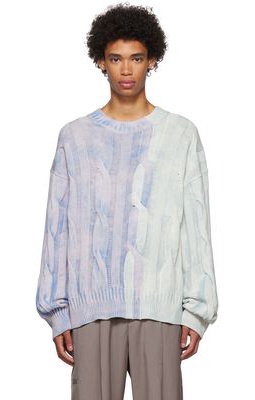 Eytys SSENSE Exclusive Blue & Purple Harris Sweater
