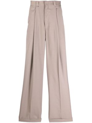 Eytys wide-leg high-waisted trousers - Neutrals