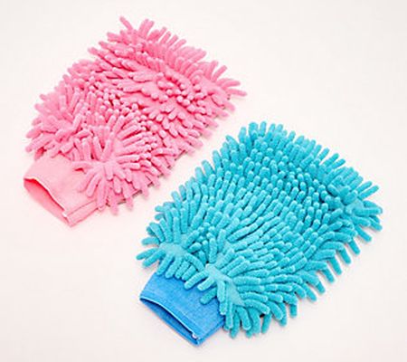 EZClean 2-Piece Mittzies Multi-Purpose Cleaning Gloves