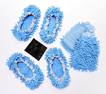 EZClean 6-Piece Footsies and Mittzies Cleaning Set