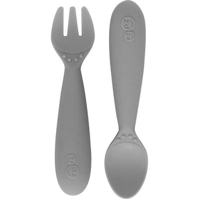 ezpz Mini Utensils Set in Gray 