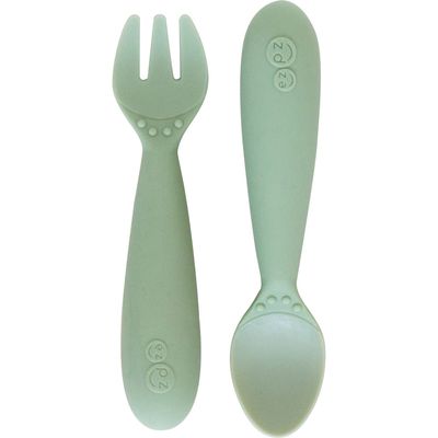 ezpz Mini Utensils Set in Sage 