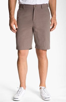 F. Façonnable Façonnable Cotton & Linen Shorts in Stone