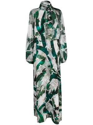 F.R.S For Restless Sleepers Arpocrate silk maxi dress - Green