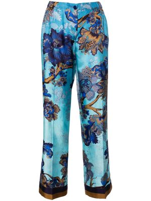 F.R.S For Restless Sleepers Atti floral-print trousers - Blue