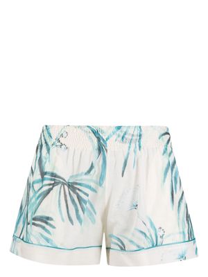 F.R.S For Restless Sleepers botanical-print cotton shorts - White