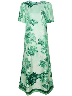 F.R.S For Restless Sleepers Criso floral-print maxi dress - Green