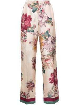F.R.S For Restless Sleepers Etere silk trousers - Pink