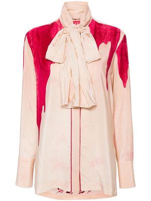 F.R.S For Restless Sleepers Eunice palm-print shirt - Pink