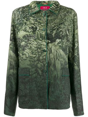 F.R.S For Restless Sleepers gradient nature jacket - Green
