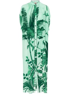 F.R.S For Restless Sleepers Mete botanical-print maxi dress - Green