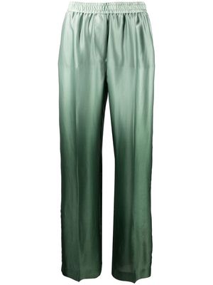 F.R.S For Restless Sleepers ombré-effect silk trousers - Green
