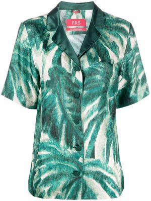 F.R.S For Restless Sleepers palmtree-print silk shirt - Green