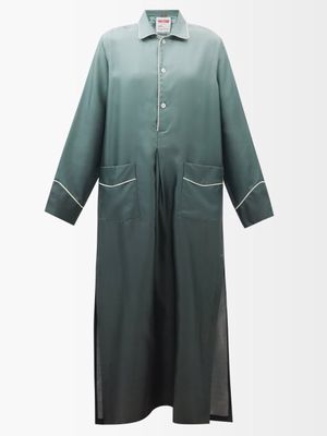 F.r.s - For Restless Sleepers - X Umit Benan Clemente Gradient Silk Nightgown - Womens - Green