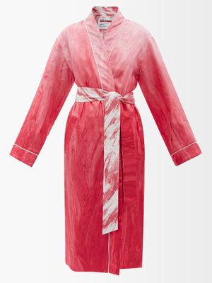 F.r.s - For Restless Sleepers - X Umit Benan Frank Reversible Silk-blend Robe - Womens - Fuchsia