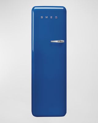 FAB28 Retro-Style Refrigerator with Internal Freezer, Left Hinge