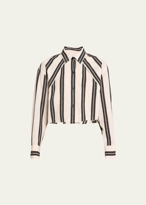 Fabana Striped Button-Front Shirt