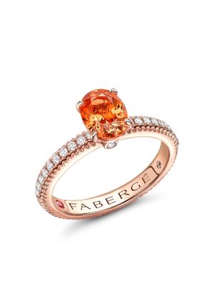 Fabergé 18kt rose gold Colours of Love multi-stone ring - Pink