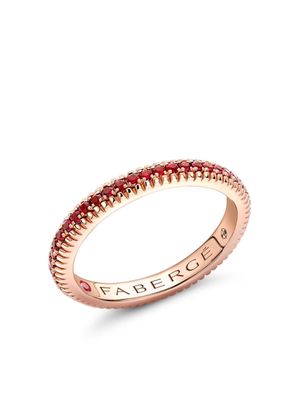 Fabergé 18kt rose gold Colours Of Love ruby eternity ring - Red