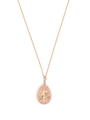 Fabergé 18kt rose gold Heritage diamond locket necklace - Pink
