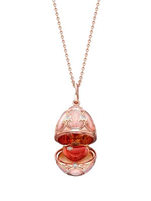 Fabergé 18kt rose gold Heritage diamond surprise locket necklace - Pink